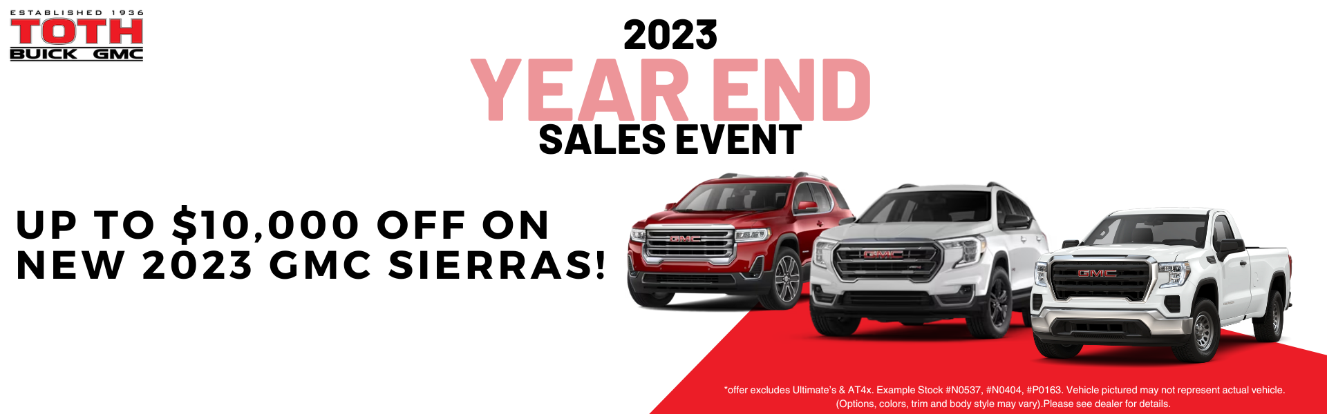 year end sale - new 2023 gmc sierras